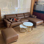 Sofa góc da chữ L – NV111