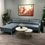 Sofa góc nỉ chữ L – NV119