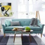Sofa văng nỉ Cosy 1m8 màu xanh – NV135