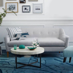 Sofa văng nỉ Cosy 1m8 màu ghi – NV134