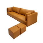 Sofa văng da màu da bò -NV129