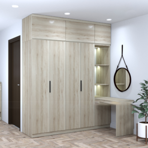 TỦ QUẦN ÁO KẾT HỢP BÀN TRANG ĐIỂM-TA62S