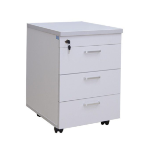 Hộc di động 3 ngăn màu trắng HT3