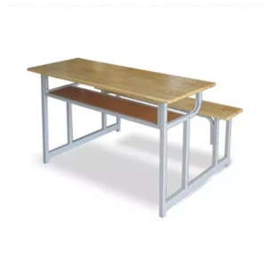 Bàn học sinh liền ghế gỗ cao su ghép thanh – HS 11