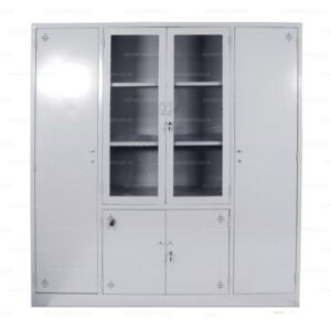 Tủ hồ sơ sắt 4 khoang 2 cánh kính TS-4C