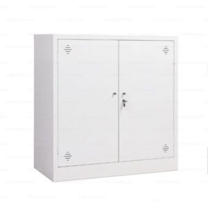 Tủ sắt 2 cánh dáng thấp màu trắng TST-K2-G