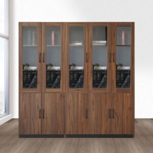 Tủ tài liệu gỗ 5 cánh –  TL 21