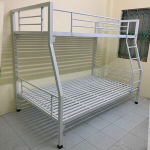 Giường sắt lệch tầng khung sắt hộp vuông rộng 1m2 – GS 03